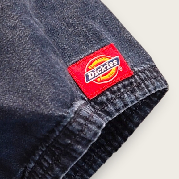 Dickies Dark Wash Chambray Scrub Top Size Small - Picture 3 of 5